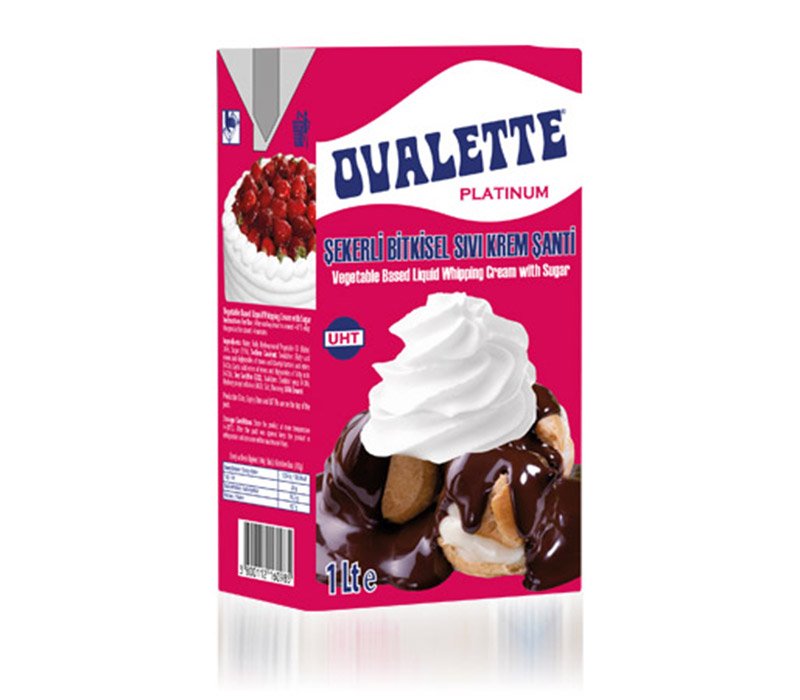 OVALETTE PLATINUM ŞEKERLİ BİTKİSEL SIVI ŞANTİ 1 lt
