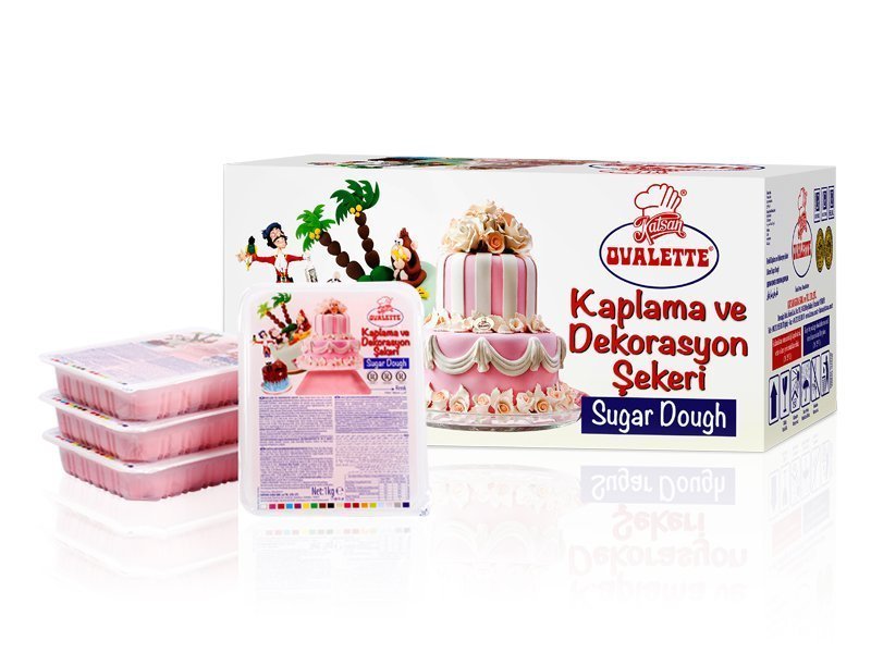 OVALETTE KAPLAMA VE DEKORASYON ŞEKERİ PEMBE 1 kg