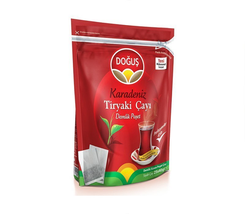 DOĞUŞ KARADENİZ TİRYAKİ DEMLİK POŞET ÇAY (40GR*25AD)*10