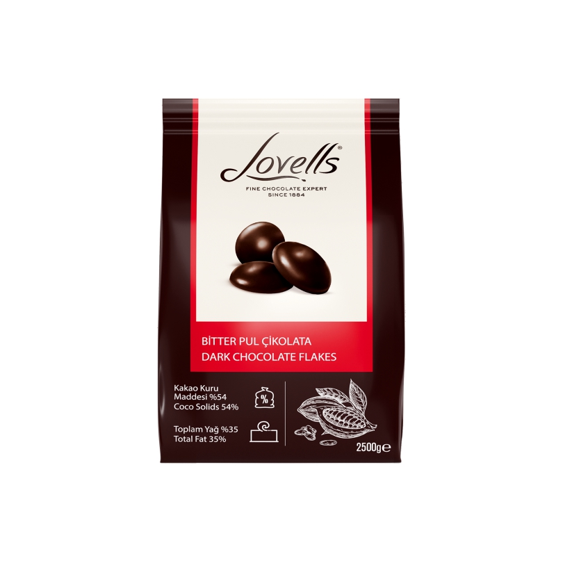 LOVELLS PUL ÇİKOLATA BITTER 2,5KG*4